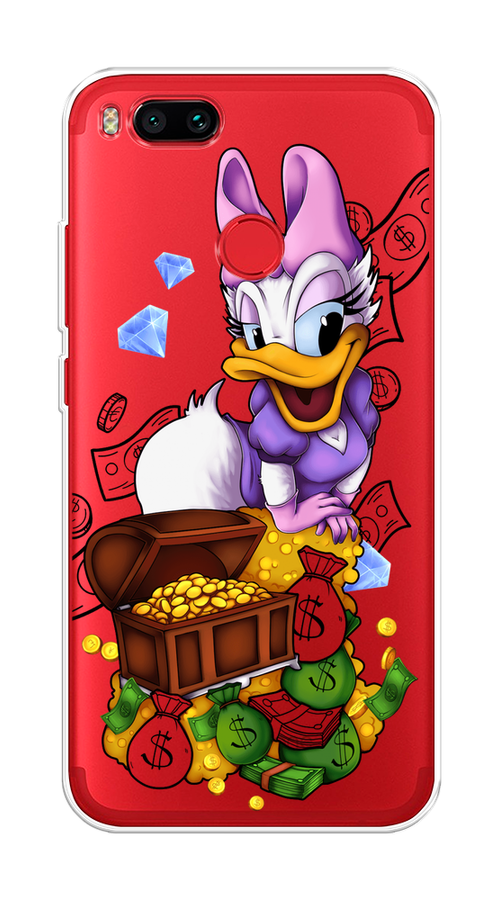 

Чехол на Xiaomi Mi A1"Rich Daisy Duck", Коричневый;белый;фиолетовый, 32650-6