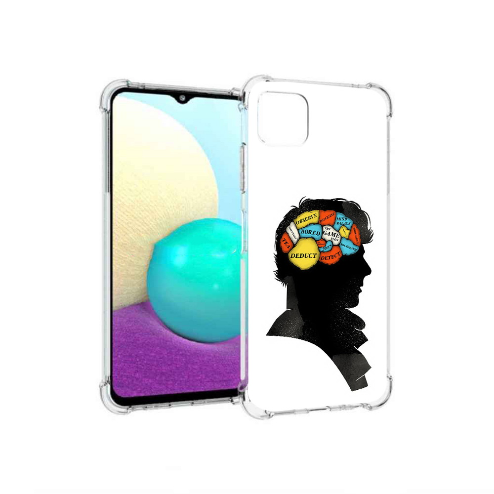 

Чехол MyPads Tocco для Samsung Galaxy A22 темный рисунок, Прозрачный, Tocco