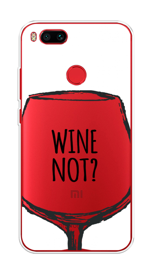 

Чехол на Xiaomi Mi A1"Wine not white", Белый, 32650-6