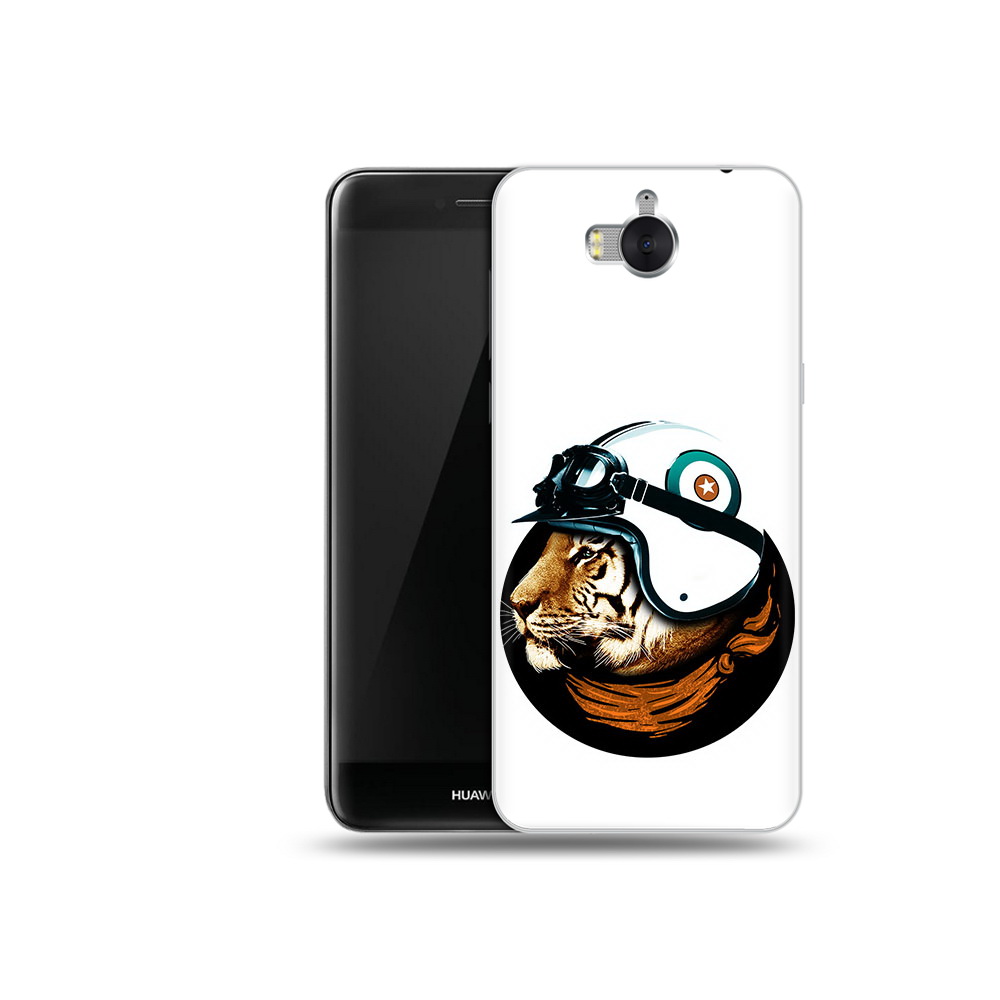 

Чехол MyPads Tocco для Huawei Y5 Тигр в шлеме (PT91582.58.171), Прозрачный, Tocco