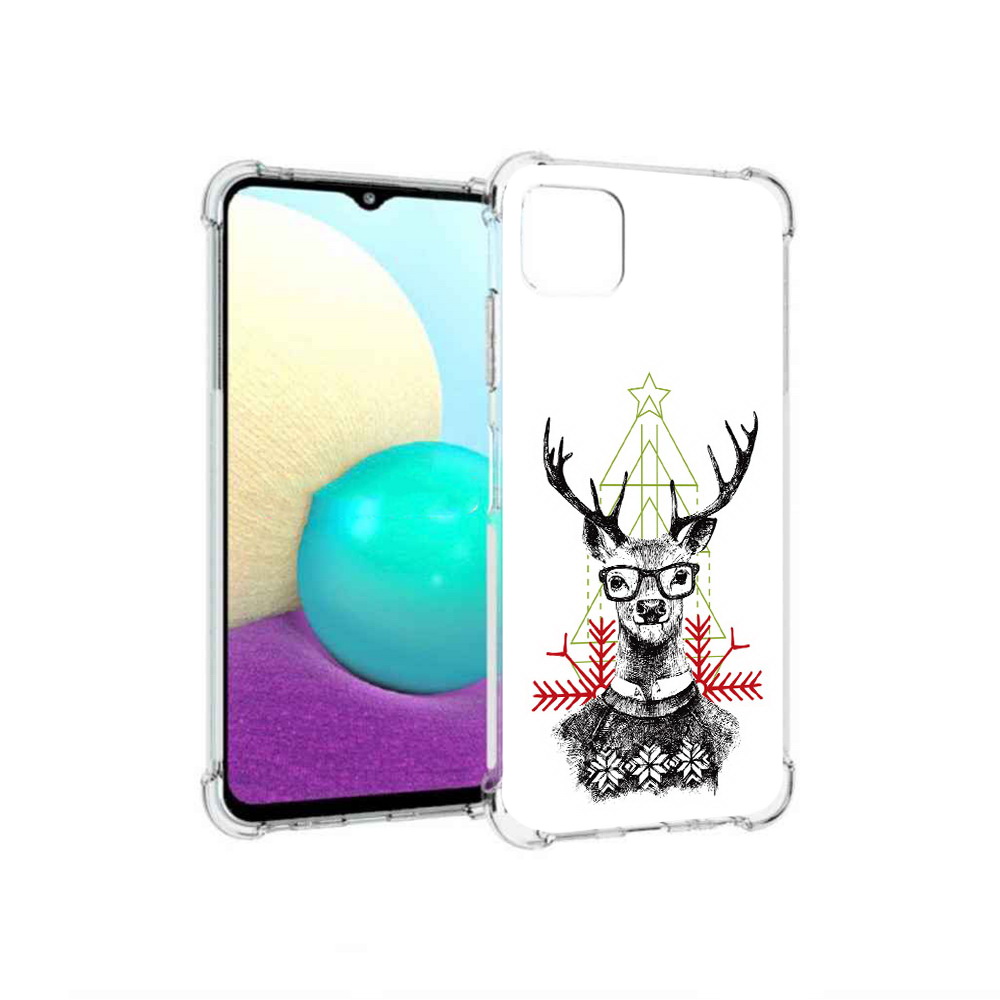 

Чехол MyPads Tocco для Samsung Galaxy A22 умный олень, Прозрачный, Tocco