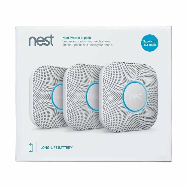 

Датчик дыма и угарного газа Nest Protect Smoke белый (на батарейках/3шт), S3006WBUS