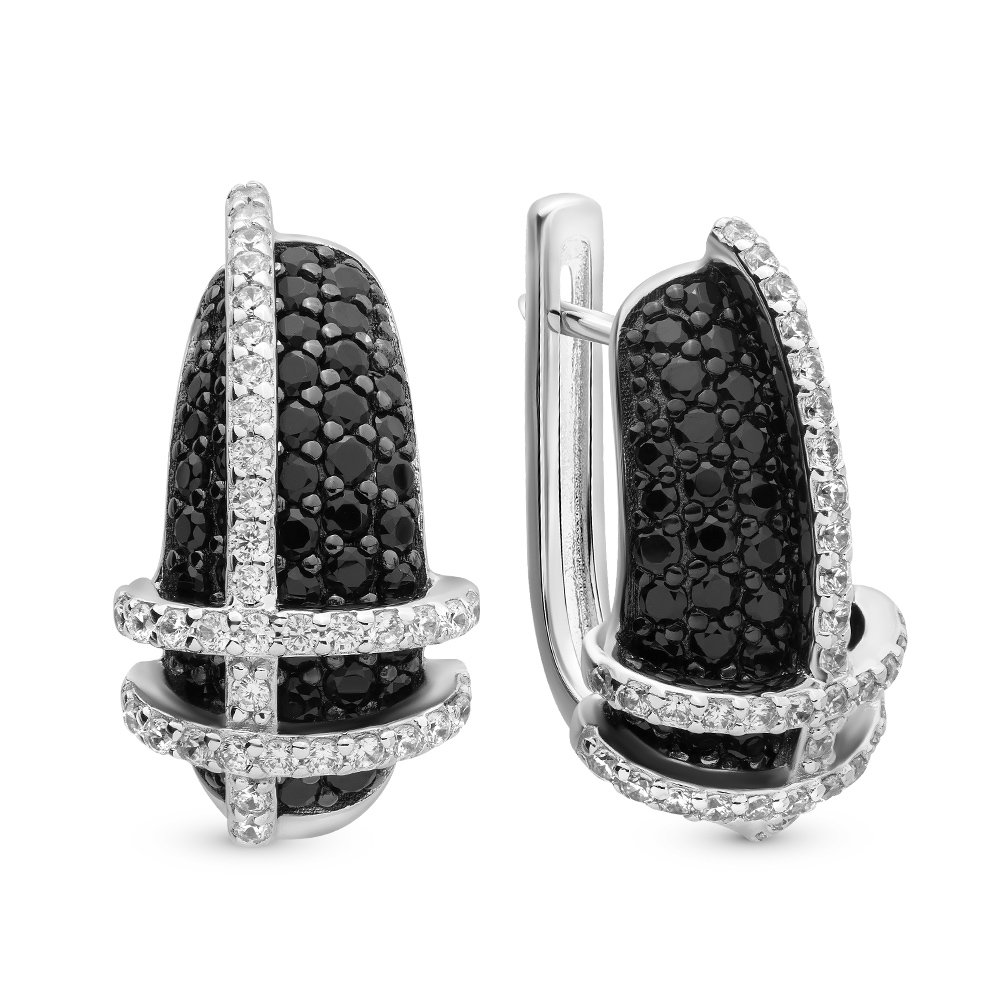 

Серьги из серебра с фианитом 585Gold 702005974, 702005974