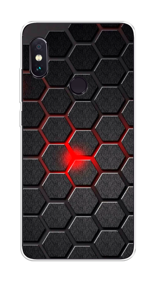 

Чехол на Xiaomi Redmi Note 5/Note 5 Pro "Соты красные", Красный;черный;серый, 32750-3