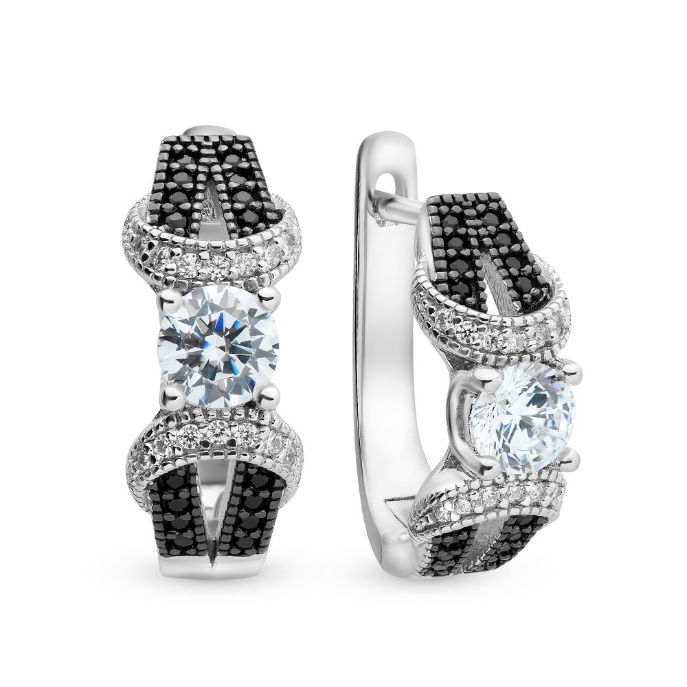 

Серьги из серебра с фианитом 585Gold 702005975, 702005975