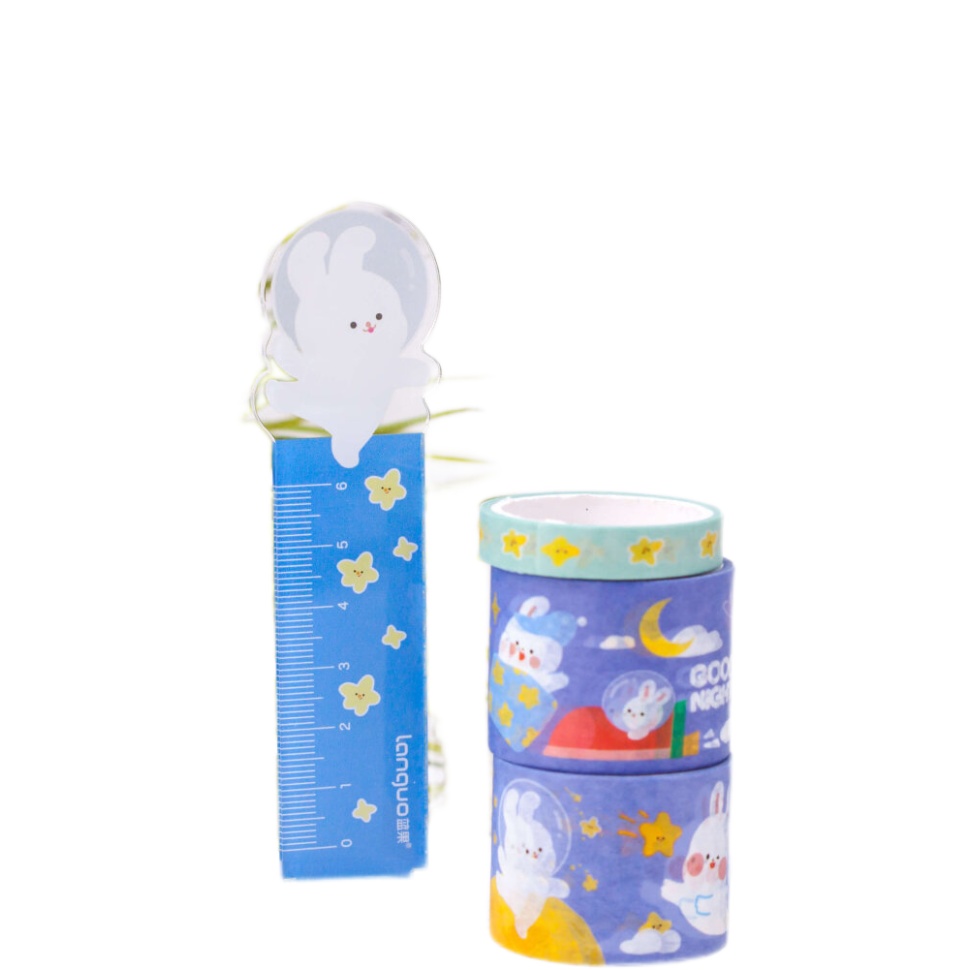 

Набор декоративного скотча "Dancing bunny", purple, Синий, Dancing bunny