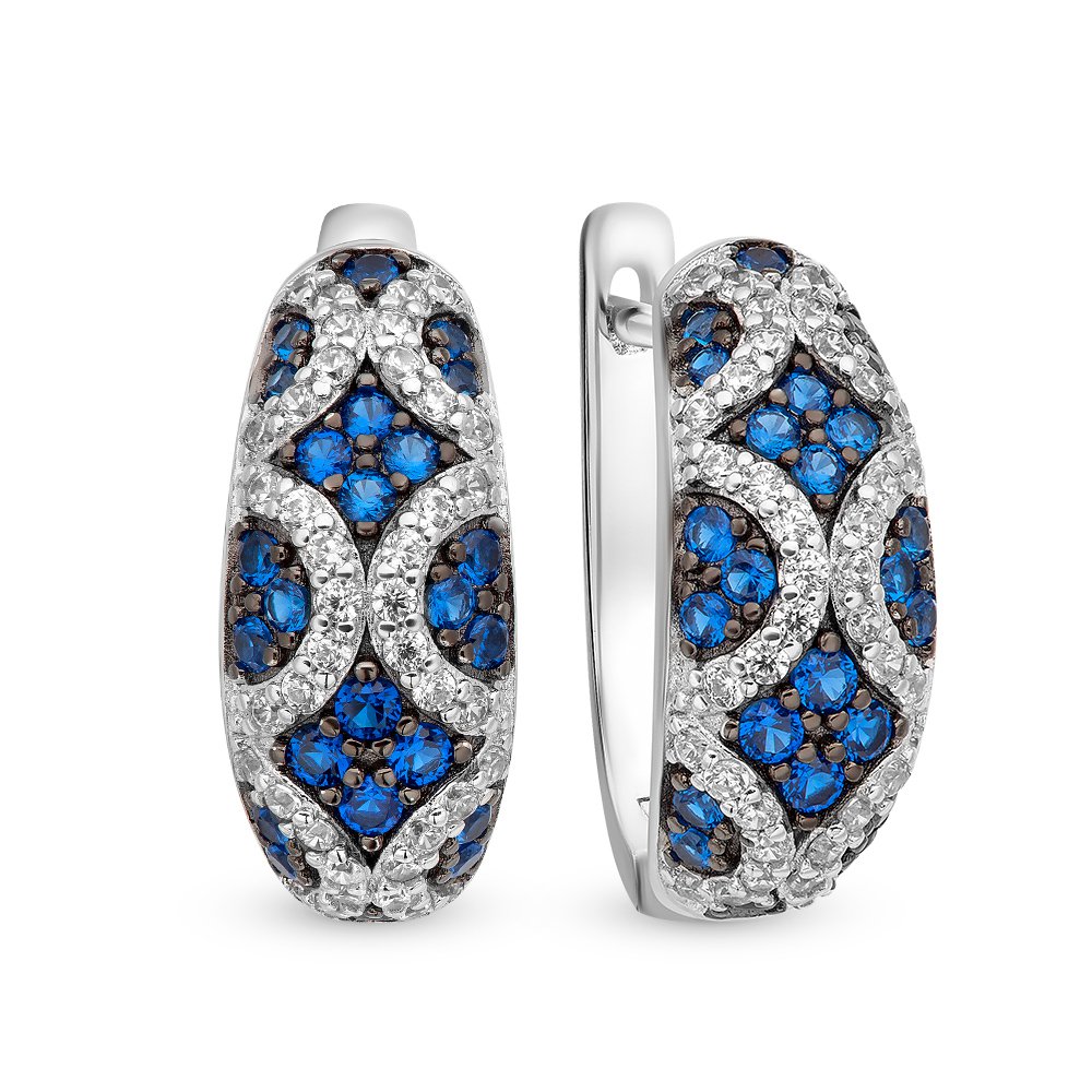 

Серьги из серебра с фианитом 585Gold 702005994, 702005994