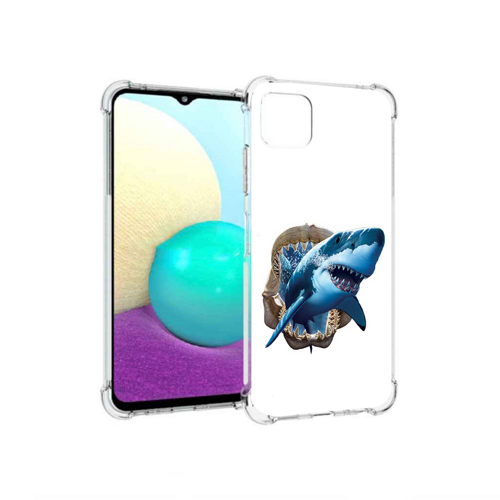 

Чехол MyPads Tocco для Samsung Galaxy A22 челюсти, Прозрачный, Tocco