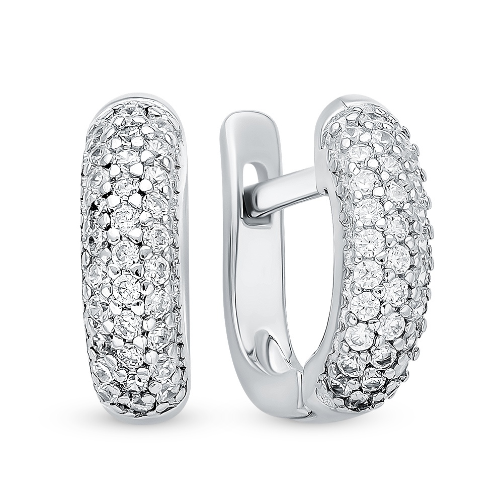

Серьги из серебра с фианитом 585Gold 702005911, 702005911