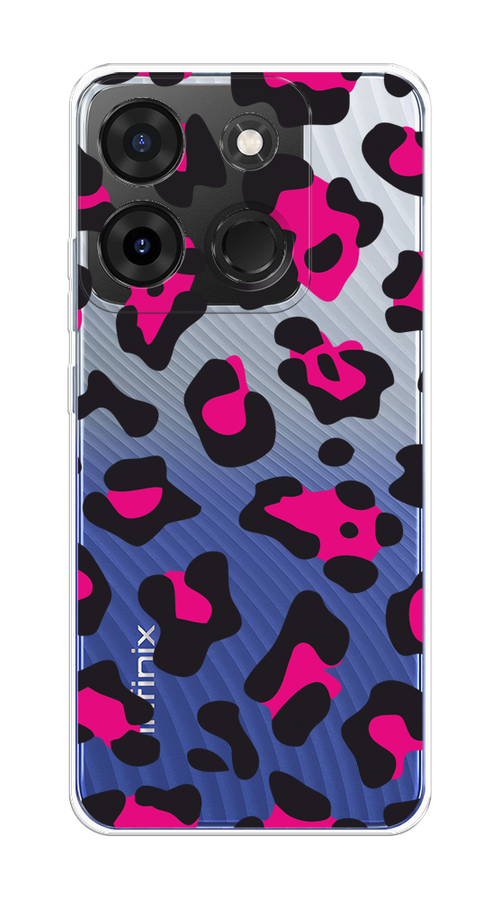 

Чехол на Infinix Smart 7 Plus "Pink cow spots", Черный;розовый, 3103950-1