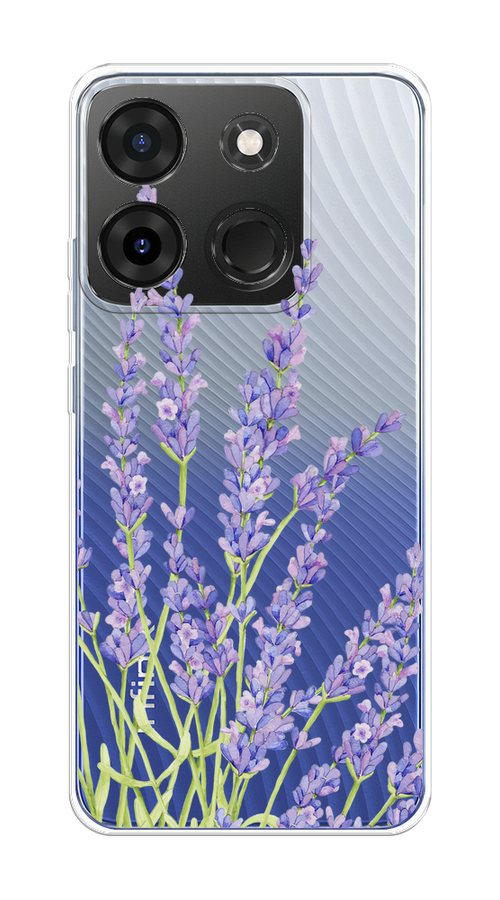 

Чехол на Infinix Smart 7 Plus "Лавандовые стебли", Фиолетовый;зеленый, 3103950-1