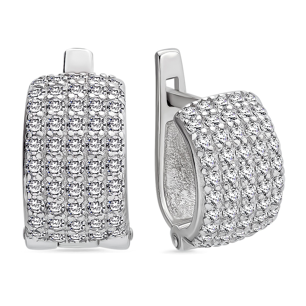 

Серьги из серебра с фианитом 585Gold 702006166, 702006166