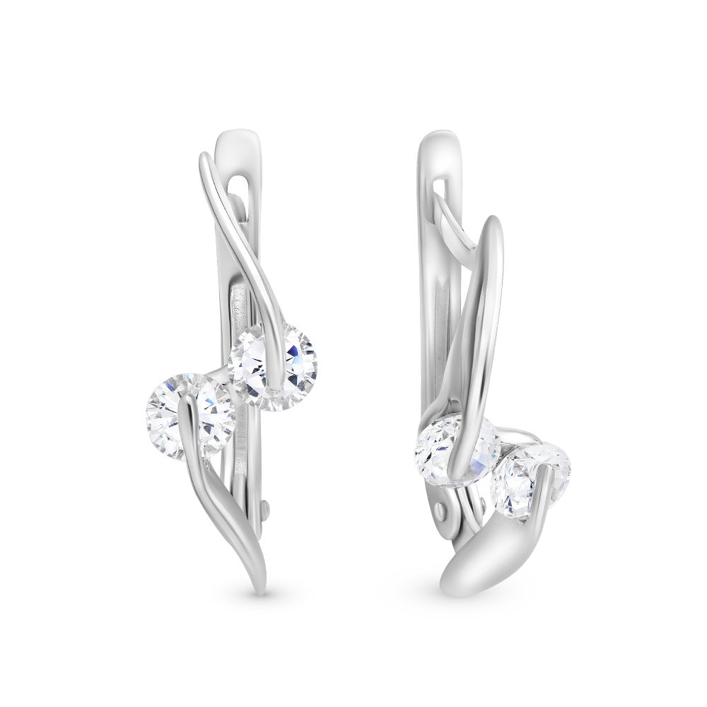 

Серьги из серебра с фианитом 585Gold 702006210, 702006210