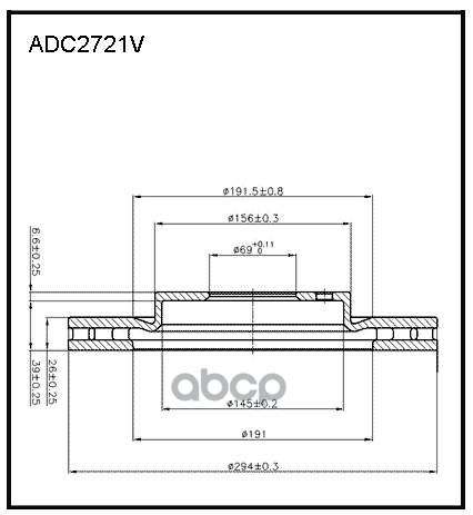 

Диск Тормозной Передний ALLIED NIPPON арт. ADC2721V