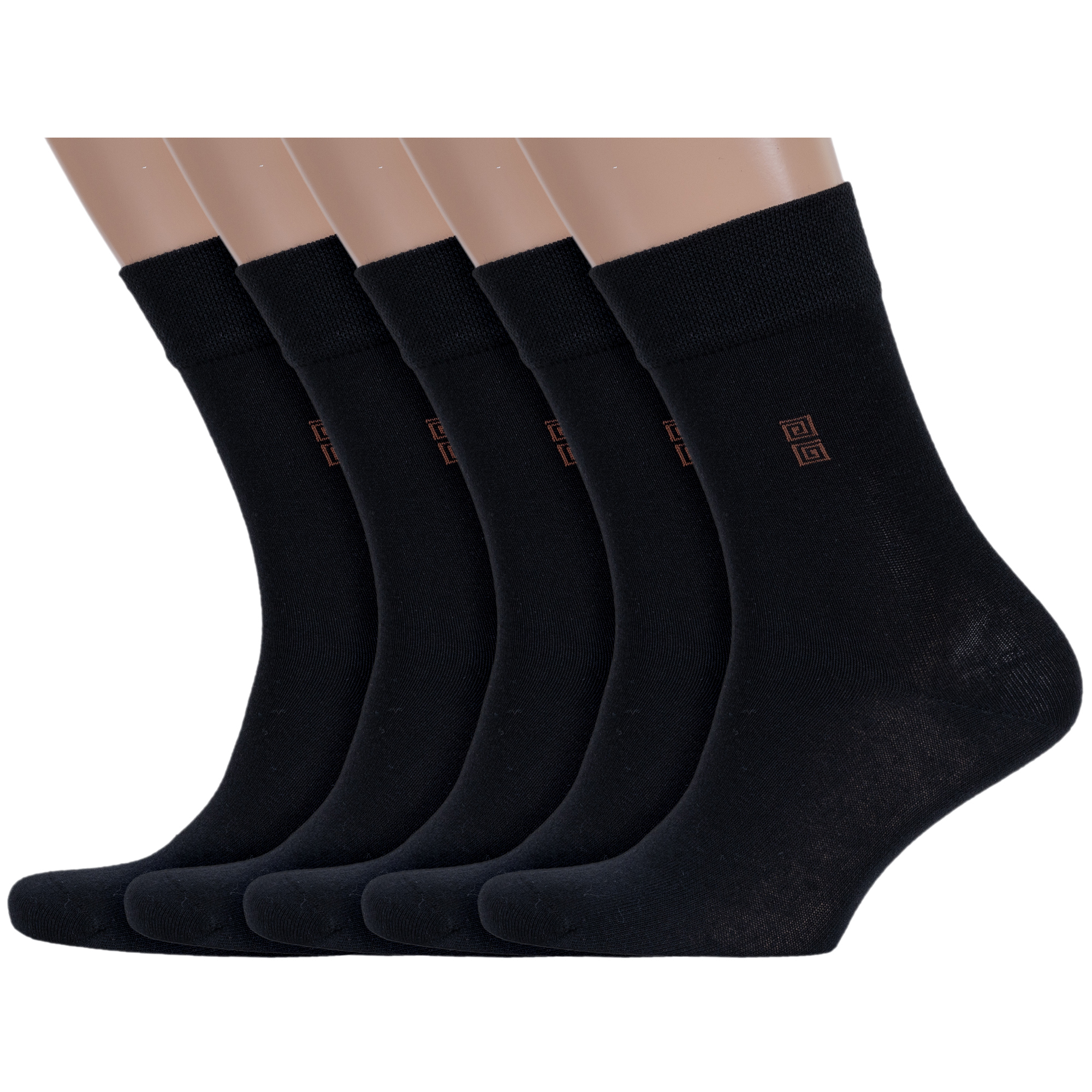 Комплект носков мужских Борисоглебский трикотаж 5-4С2МБГ черных 23-25