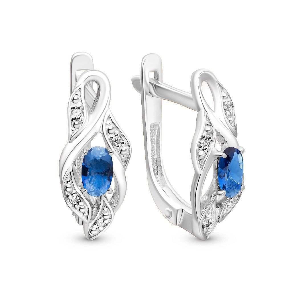 

Серьги из серебра с фианитом 585Gold 702007804, 702007804