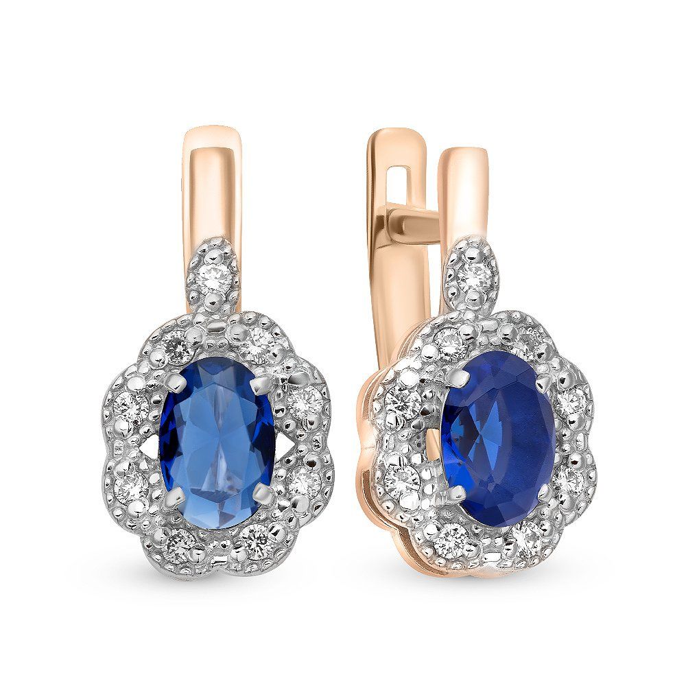 

Серьги из серебра с фианитом 585Gold 702008002, 702008002