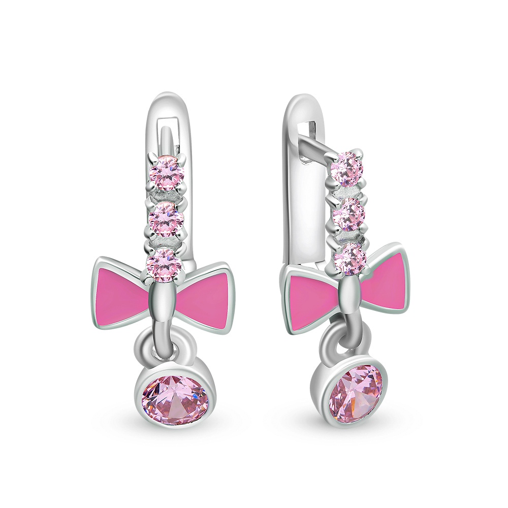 

Серьги из серебра с фианитом 585Gold 902000408, 902000408