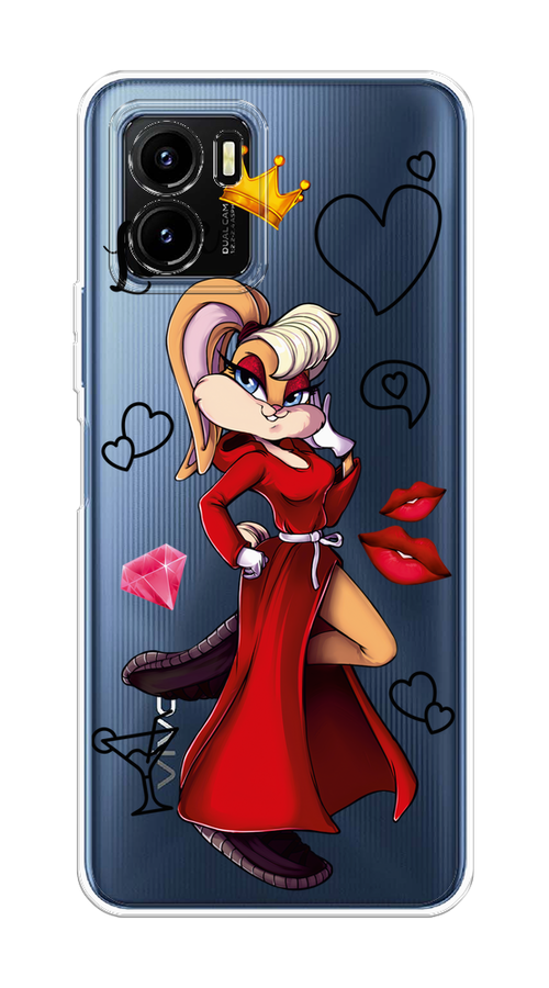 

Чехол на Vivo Y15s "Rich Lola Bunny", Красный;бежевый;оранжевый, 265650-6