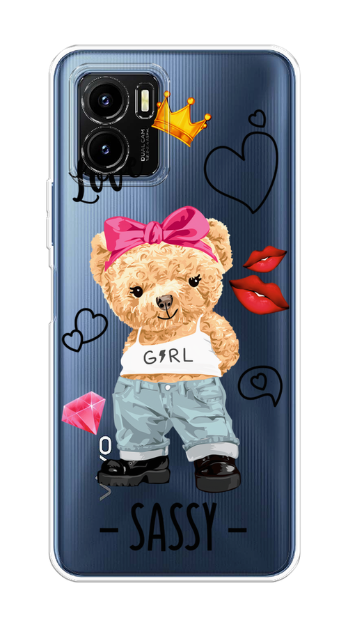 

Чехол на Vivo Y15s "Sugar Mommy", Голубой;белый;розовый, 265650-6