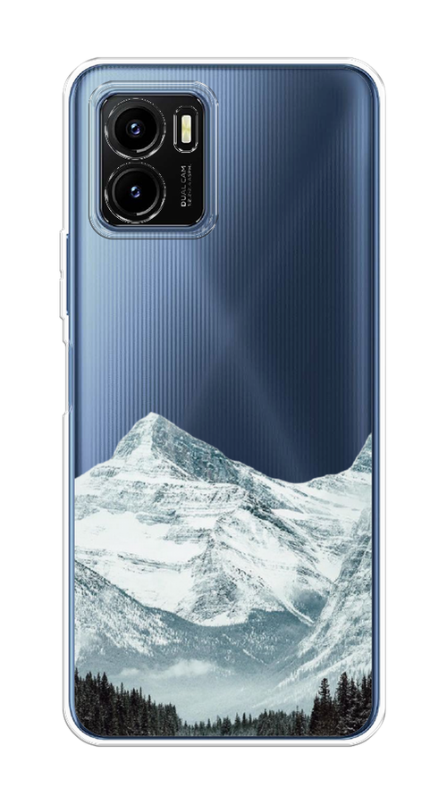 

Чехол на Vivo Y15s "Горы арт 1", Белый;зеленый, 265650-2