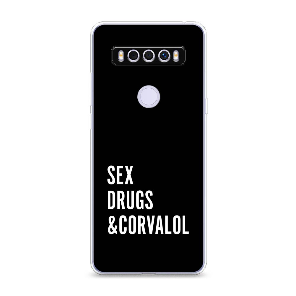 

Чехол для TCL 10 SE "Corvalol", Черный;серый;белый, 290150-6