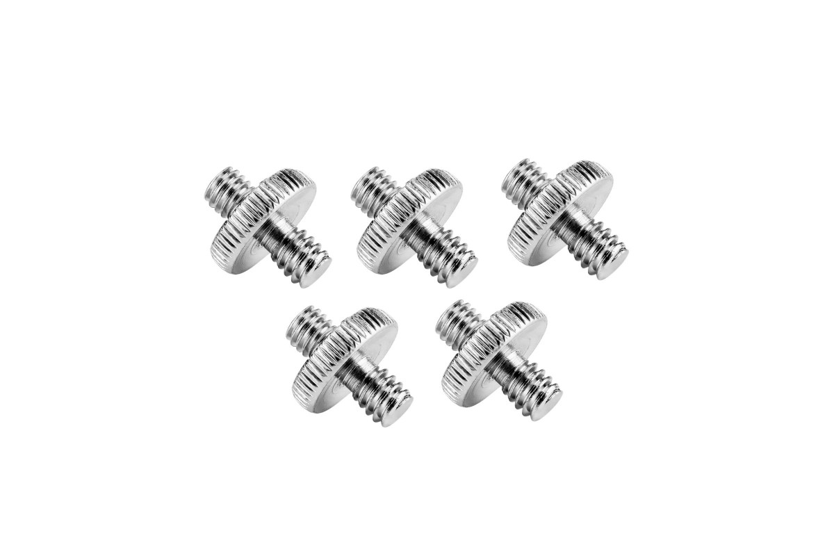 фото Резьбовой переходник 1/4"(m) - 1/4"(m) для штативов и микрофонных стоек, в комплекте 5 шт. mobicent