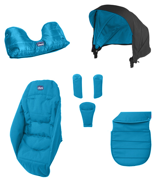 

Цветной вкладыш для коляски Chicco Urban Color Pack Бирюзовый, Цветной вкладыш для коляски Color Pack