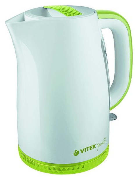 фото Чайник электрический vitek vt-1175 g white/green