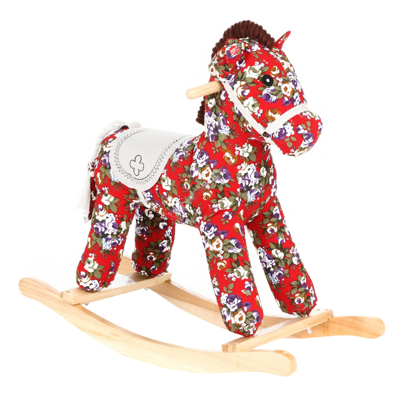 

Детская качалка Leader Kids Лошадка красная gs2038, лошадка красная