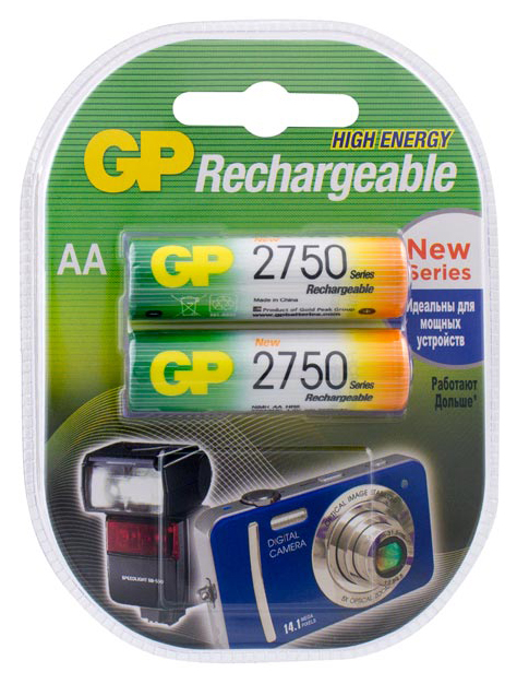Аккумуляторная батарея GP Batteries 275PROAAHC-2CRC2 2 шт набор аккумуляторов gp batteries перезаряжаемых аа и aaa 2650 и 930 мач 8 шт