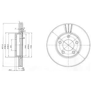 

Тормозной диск DELPHI передний BG3927