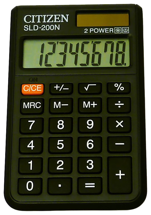 

Калькулятор CiTiZEN SLD-200N Черный, sLD-200N