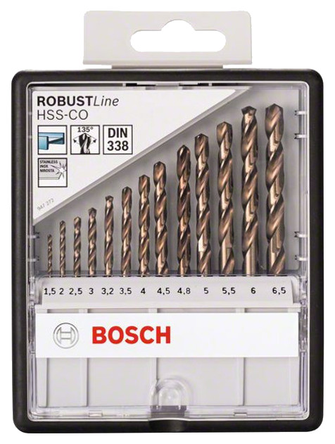 фото Сверло универсальное bosch 1,5-6,5мм , robust line 2607019926