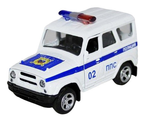 

Металлическая машина UAZ Hunter - Полиция Play Smart А74781, Белый;синий, UAZ Hunter - Полиция