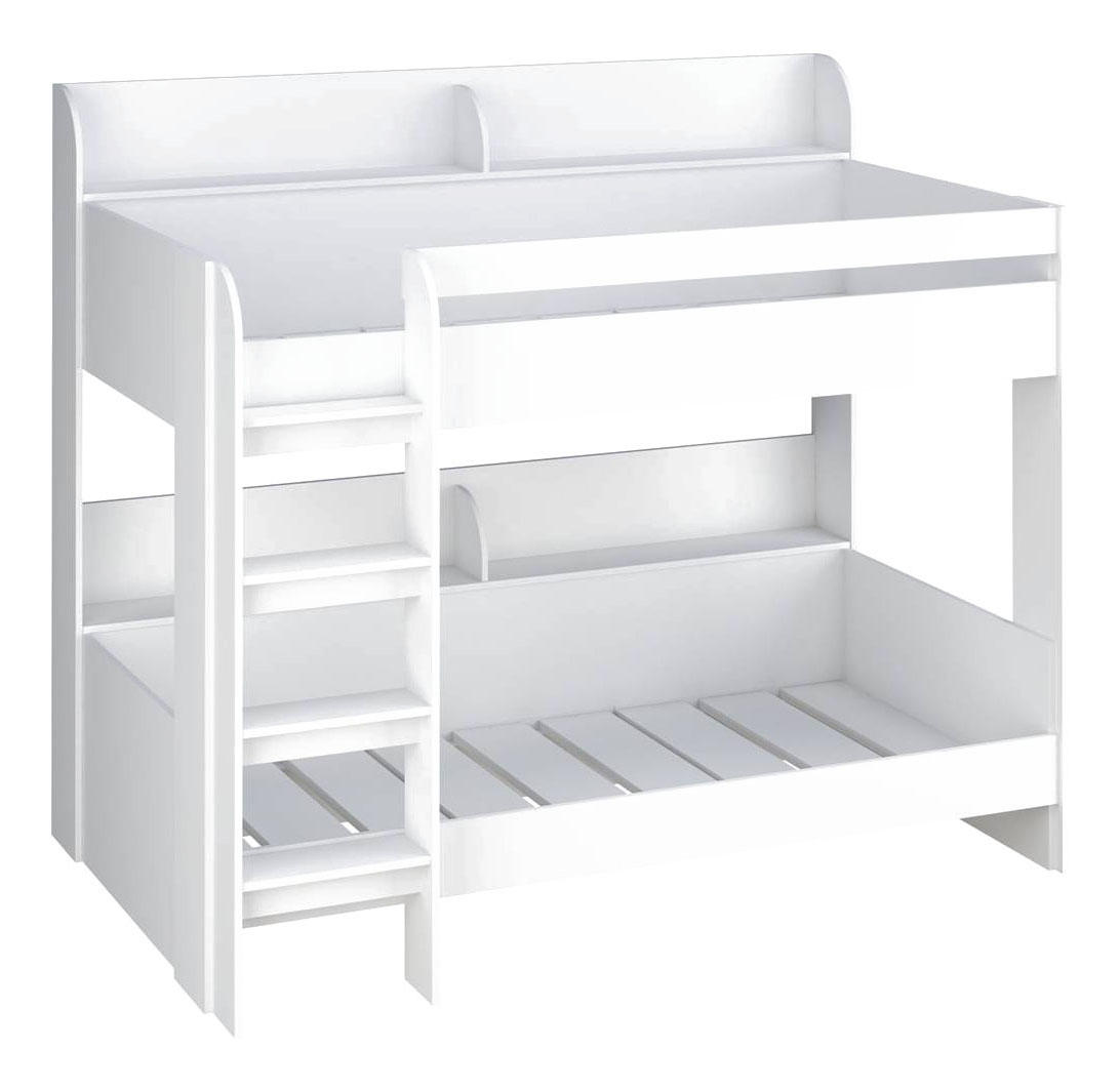 Кровать-чердак Polini Simple 5000, белый кровать чердак polini simple со столом и полками 4000 вяз белый