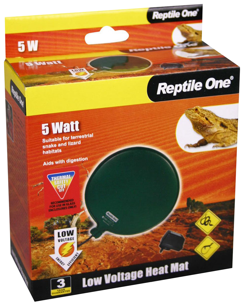 Греющая подушка для террариума Reptile One Low Voltage Heat Mat 5 Вт, 12 х 12 см