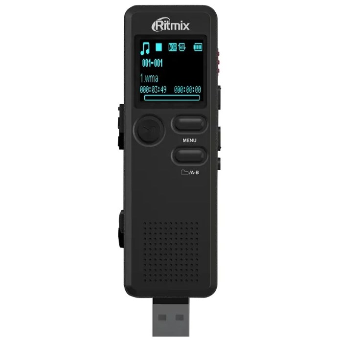 

Цифровой диктофон Ritmix RR-610 4 Гб Black, RR-610