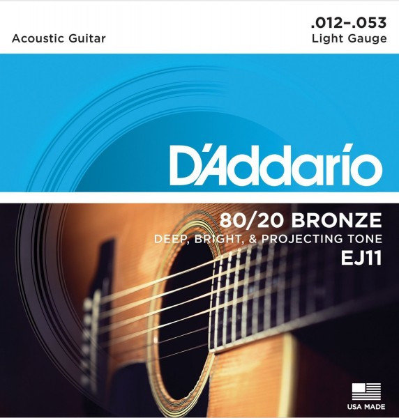 

Струны для акустической гитары D ADDARIO EJ11