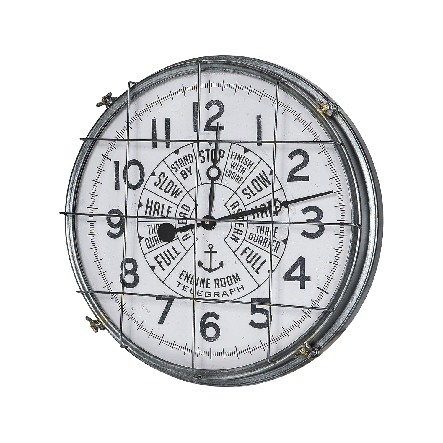 фото Часы в морском стиле "телеграф", seashop, диаметр 54 сантиметра, 15008