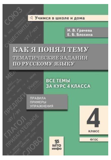 

Как я понял тему: Тематические задания по русскому языку: 4 класс, ФГОС