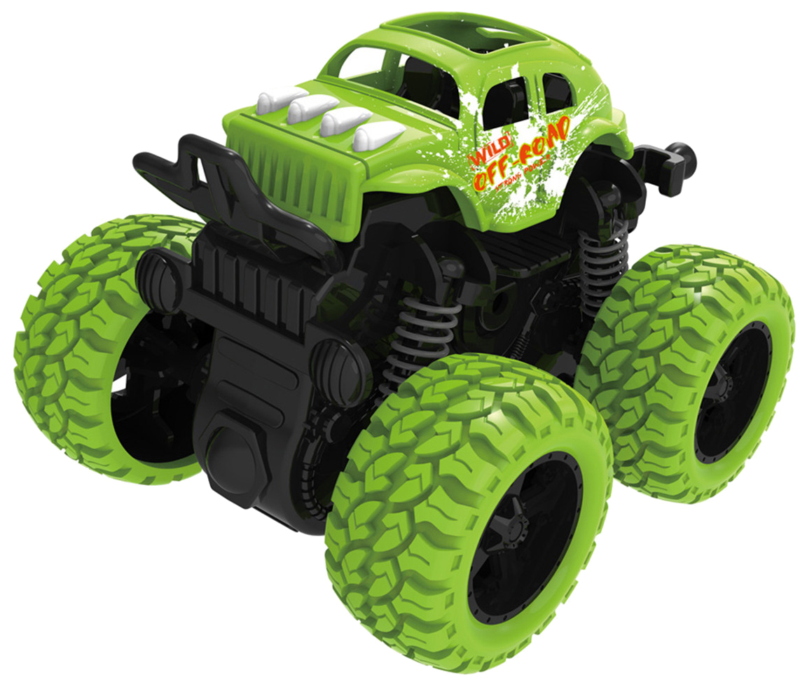 

Инерционная машинка 4х4, зеленая Funky Toys, Зеленый