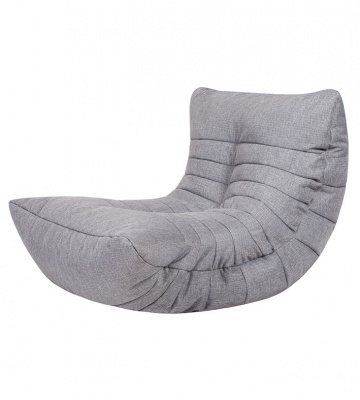 фото Бескаркасное кресло-кокон папа пуф cocoon chair one size, рогожка, grey (серый)