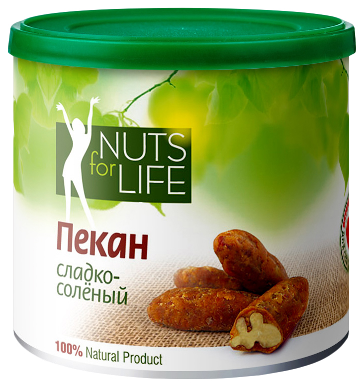 Пекан Nuts for life сладко-соленый