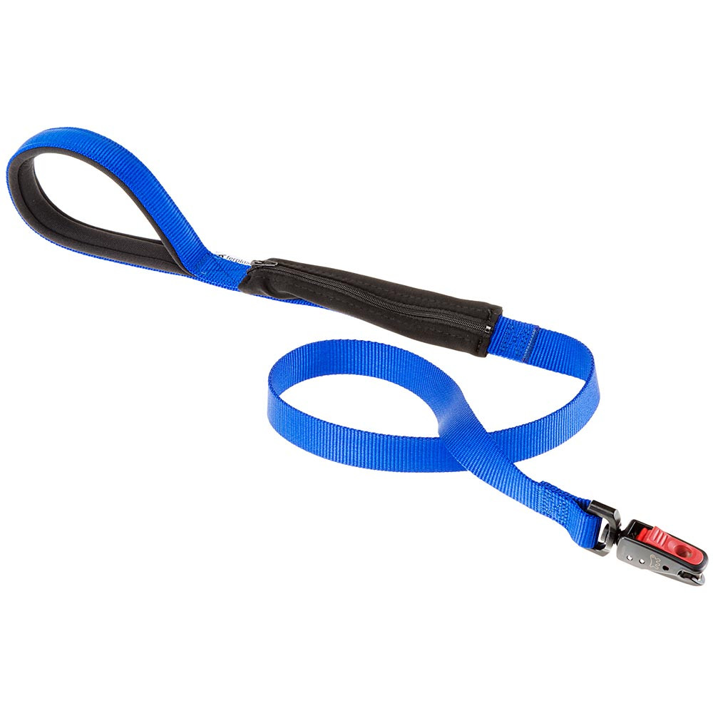 фото Поводок с карманом ferplast leash pocket matic g для собак, 1,20 м\25 мм, синий