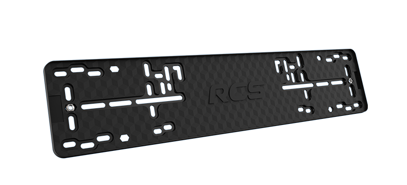 Пластиковая рамка номерного знака RCS-Light черная 1шт