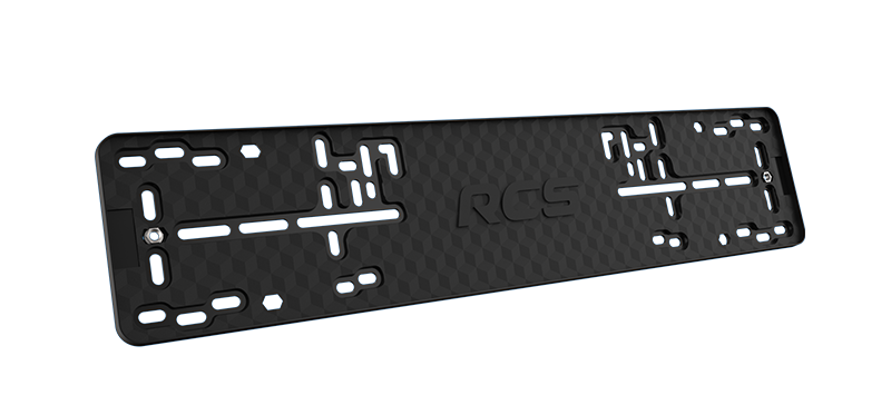 фото Пластиковая рамка номерного знака rcs-light черная 1шт