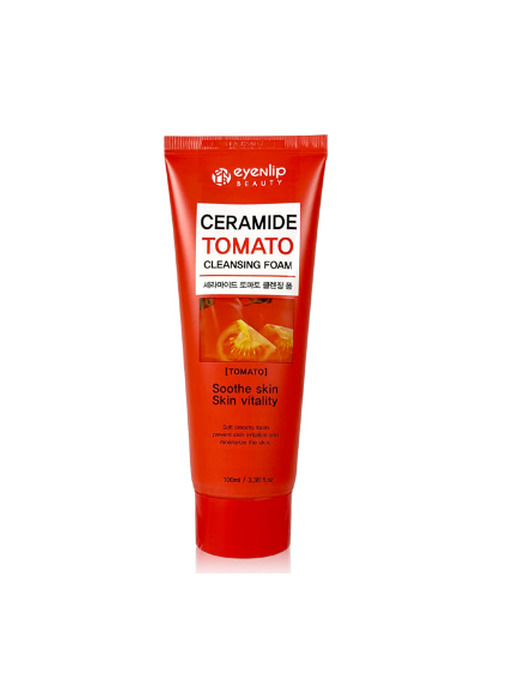 фото Пенка для умывания eyenlip ceramide tomato cleansing foam, 100 мл