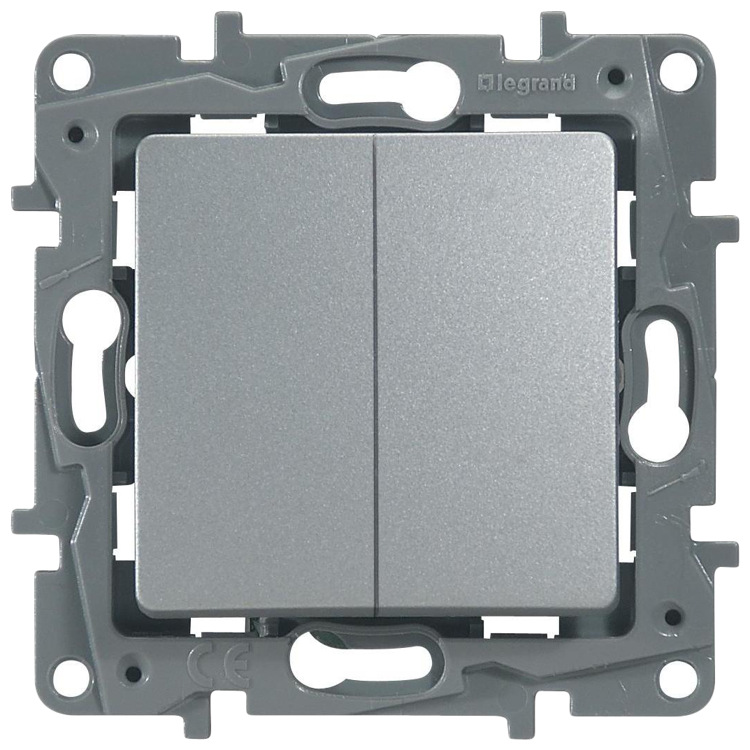 

Выключатель LeGrand 672412, Серебристый