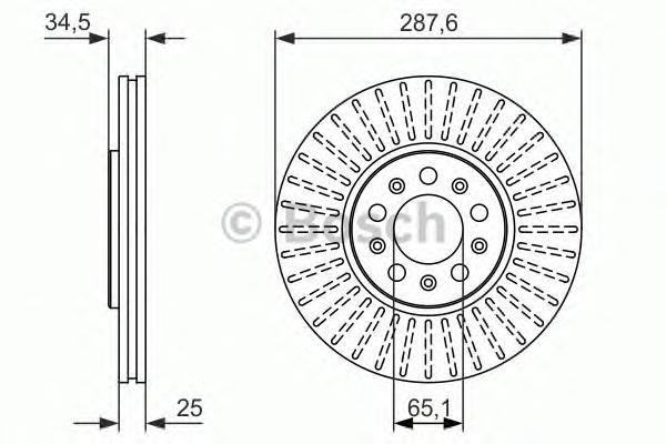 

Тормозной диск BOSCH 0986479914